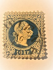 timbre hongrie 10 kr bleu rare 