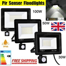 LED Motion Sensor Flood Light Security Light Waterproof Garage Garden Spotlight