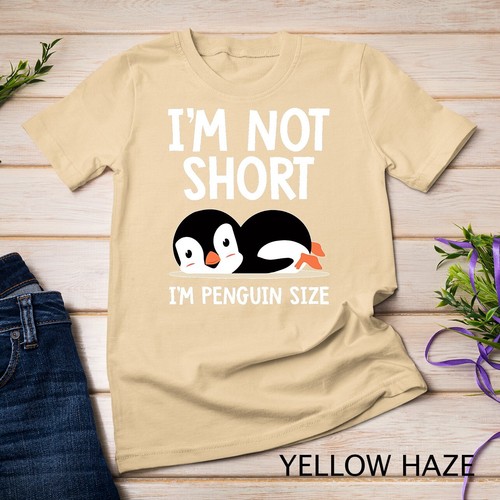 I'm Not Short I'm Penguin Talla Adorable Penguin Lover Regalos Camiseta Unisex - Imagen 15 de 15