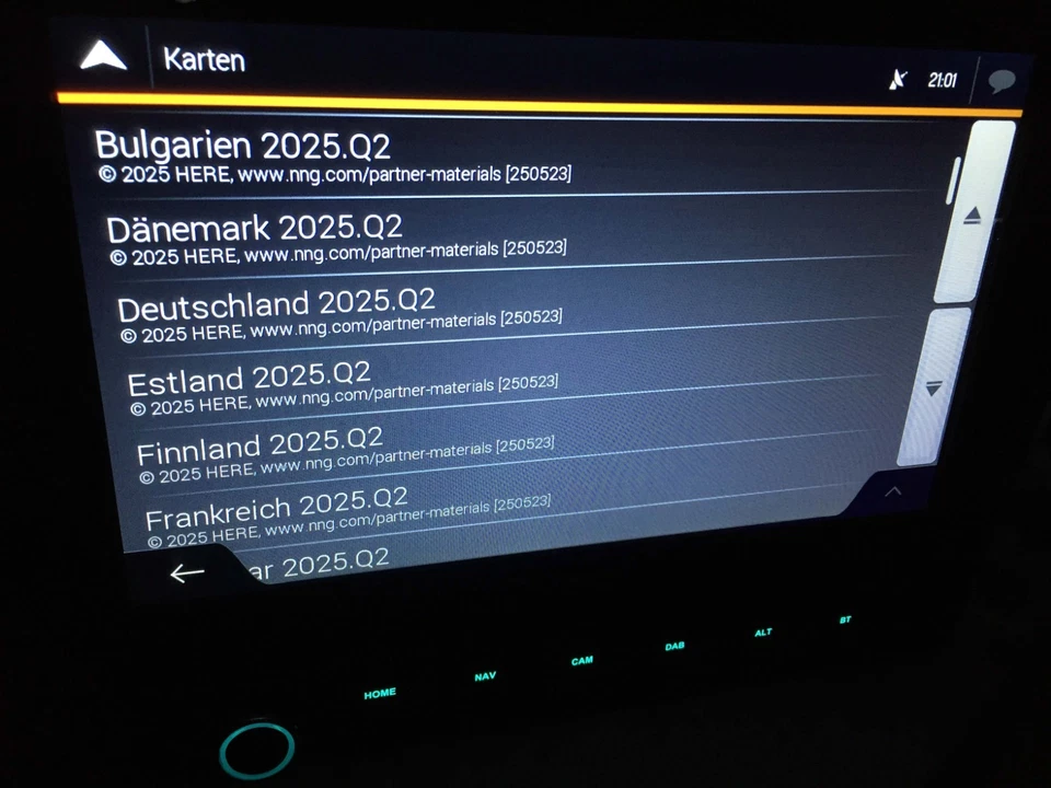 XZENT X-F280 X-F270 NAVI Karten aktuelles Update 2025 Q2 Europa Fehlerbeseitig - Bild 2 von 3