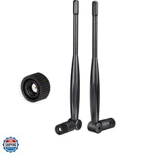2.4GHz 5GHz 5.8GHz Dual Band WiFi Antenna 5dBi RP-SMA Antenna 2-Pack for PC D...