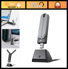 Tri-Band Wi-Fi 7 USB 3.0 Adapter for Desktop PC, High-Speed Wireless Dongle