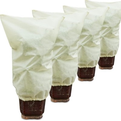 4pcs Winterschutz-Haube, 50g/m² 60cm x 80cm Frostschutzhaube für Pflanzenmit ...
