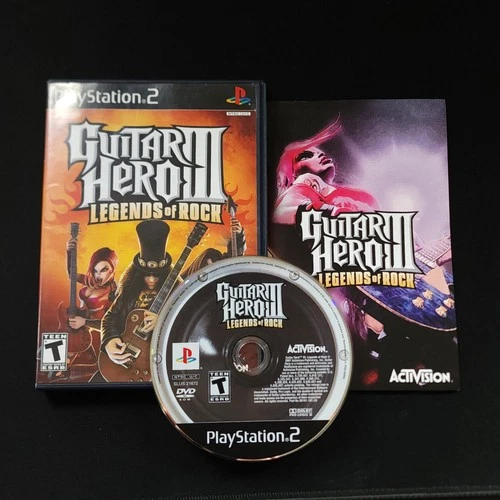 Guitar Hero III 3 Legends of Rock (PS2 Sony PlayStation 2) Complete CIB