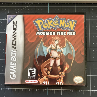 Pokemon Moemon Fire Red GBA, Game Boy Advance Game! CARTRIDGE and BOX!