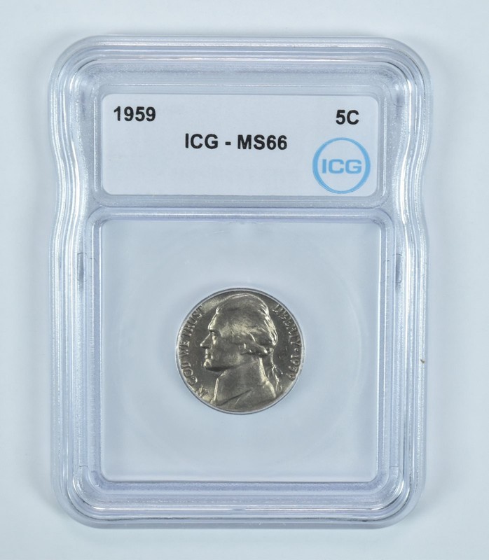 1959 Jefferson Nickel MS66 ICG *6417