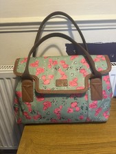 Nica vintage Floral Design Wax Cotton Finish Excellent bag handbag 