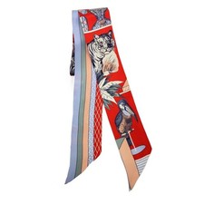 Hermes ribbon scarf RED y1 1209