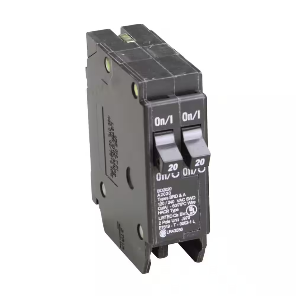 BD 2-20 Amp Single Pole Tandem CTL Circuit Breaker