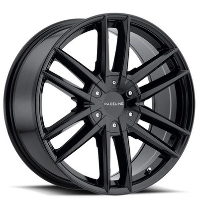 Raceline Wheels 158B Impulse 18x8 Gloss Black (4pcs) A1