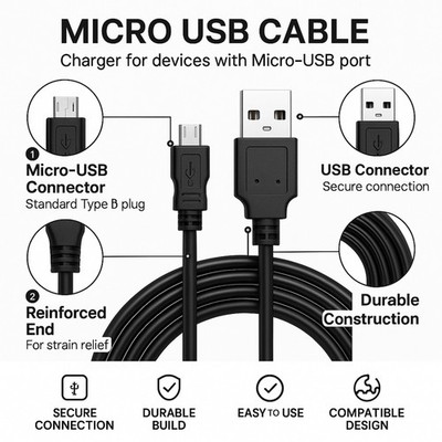 Micro USB Ladekabel Ersatz für Roku Express Roku Streaming Stick Roku