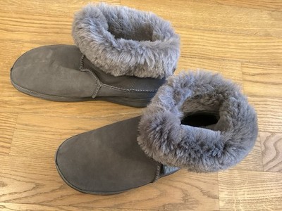 Boots - Stiefeletten - Grau - m. Fell -Gr. 41/42 v. Fitwear - NW