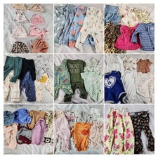 Lot Of 50 Baby Girl Clothing NB 3M 3-6M Mix Assorted