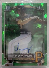 2025 Bowman Chrome Sapphire Edition - Prospects Auto Jhonny Severino Green /99