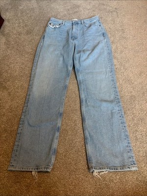 AGOLDE Light Blue Distressed High Rise Stovepipe jeans Women s size 28/6