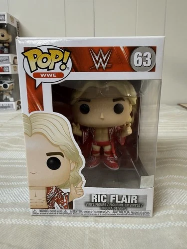 Funko Pop! WWE Ric Flair Collectible Figure #63 With Protector Red Robe
