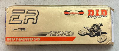 D.I.D. 420 NZ3G NON O-RING DRIVE CHAIN 120 LINKS GOLD & BLACK 420NZ3G-120 LINK
