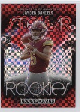 2024 Panini Rookies & Stars Stellar Red Plaid Jayden Daniels #SR-JDS 10up