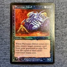 2000 MTG Invasion Phyrexian Delver Foil - MP