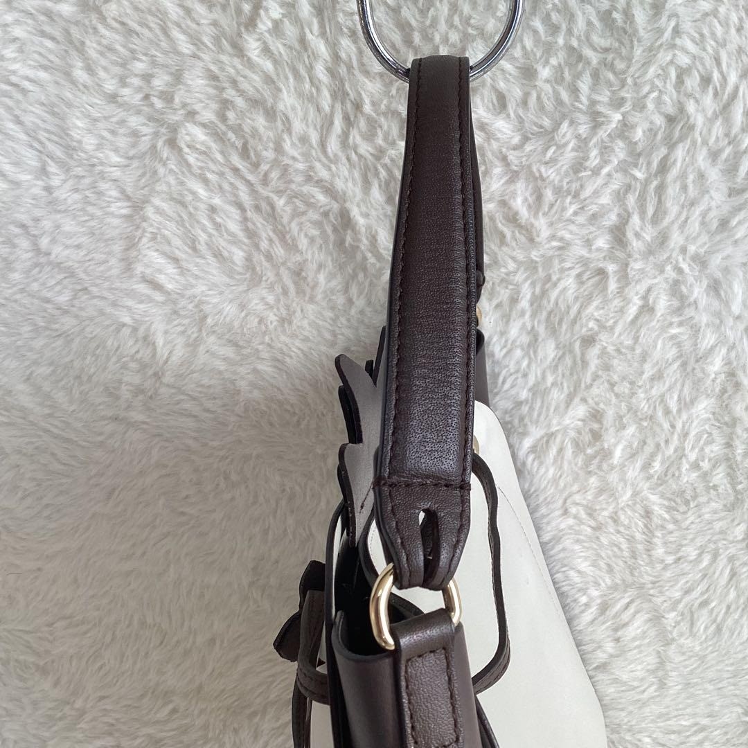 FURLA Dolcezza Pineapple Leather Drawstring Bag C… - image 6