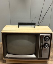 Vintage 1979 Sharp 13C23B Linytron Plus CRT TV 13" Gaming Television 70s Tested
