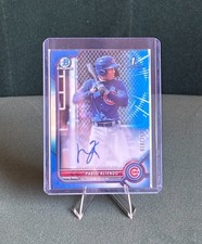 2022 Bowman Chrome Prospect Auto Pablo Aliendo Blue Refractor 018/150 CPA-PA