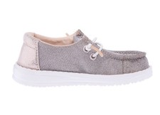 NEW Hey Dudes Wendy Toddler Rose Gold Metallic Sparkle Size YT6 Youth NIB