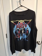 Aerosmith Rocks Tour T-Shirt 2017 Rock Band Concert Long Sleeve Men Sz 2XL