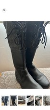 UGG Women  s Waterproof Lace-Up Mid-Calf Boots Black/Gray US 8