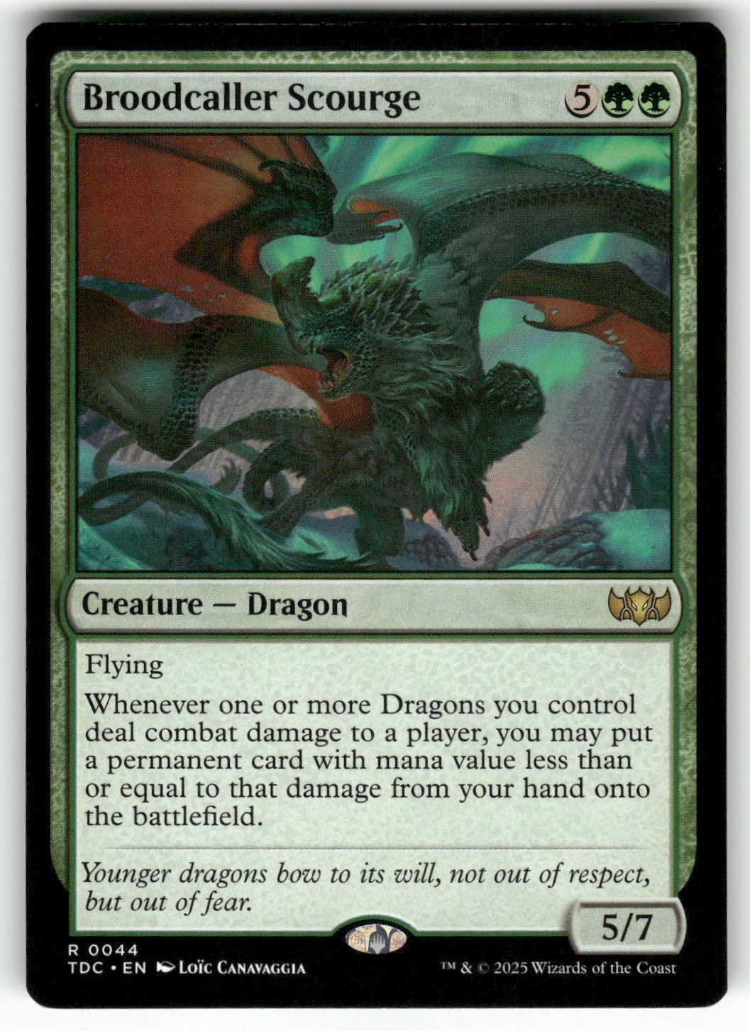 Broodcaller Scourge #44 (NM) Tarkir Dragonstorm TDC Magic MTG