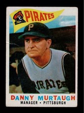 1960 Topps #223 DANNY MURTAUGH MGR Pittsburgh Pirates MANAGER VG