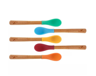 Avanchy Infant Bamboo Spoons - Set of 5