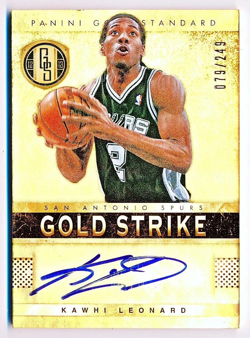 Kawhi Leonard Basketball Autographed Sports Trading Cards