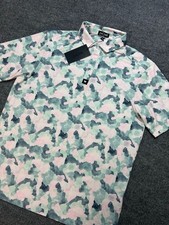 Bad Birdie Core Polo Golf Shirt Mens Size Large Mirage Oasis Stretch NWT