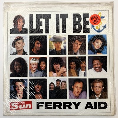 Ferry Aid Let It Be 12'' 1987 UK Import Beatles The Sun Vinyl Record NOS Sealed