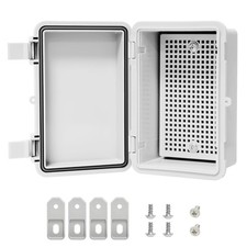 Junction Box, ABS Plastic, IP65 Waterproof Dustproof Universal Electrical Enc...