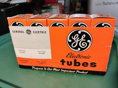 Set of 4 Vintage NOS RCA Electronic Tubes 6JE6C/6LQ6 in Original Box + GE 15MF8 