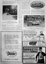 Vecchia auto laterale Humber due posti Itala Wolseley Dr Louisson Nuova Zelanda 1912 20°