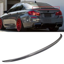 Rear Trunk Lip Spoiler Carbon Fiber Fits for BMW F10 Series Sedan Rear Tail Lip