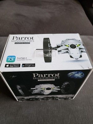 Parrot Jumping Sumo MiniDrone White Original Box And Parts TESTED