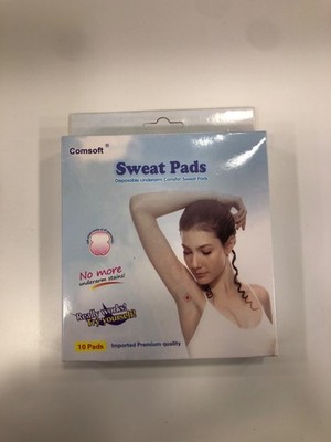 10x Comsoft Underarm Sweat Pads, Disposable Armpit Shields, Unisex
