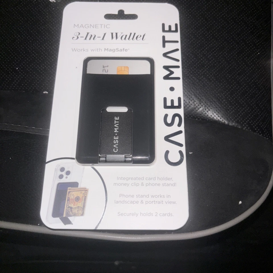 Case-Mate Magnetic 3 in 1 Wallet Works with MagSafe - Black Sealed NEW - Image 3 of 4