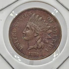 Nice! 1873 Indian Head Cent / Penny 3 Diamonds? Semi Key