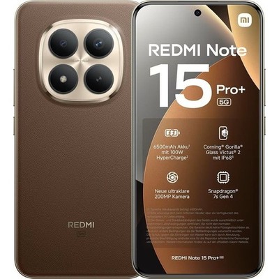 Xiaomi Redmi Note 15 Pro+ 5G/LTE Smartphone 512GB 12GB RAM mocha brown Android