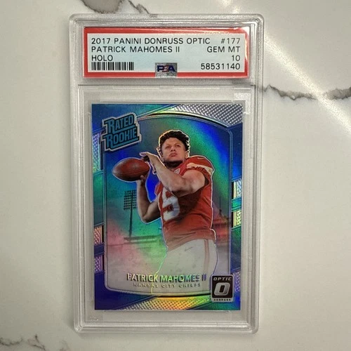 2017 Panini Donrus Optic HOLO #177 Patrick Mahomes II Chiefs PSA 10 Gem Mint RC