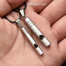 2 Pcs Titanium Alloy Emergency Whistles Loud Survival Gear Hiking Camping