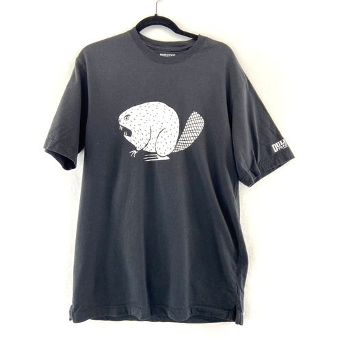 Black Angry Beaver Longtail T Tshirt Sz 