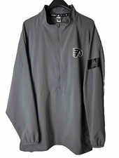 Adidas Philadelphia Flyers Men  s Size XL Gray Game Mode 1/4 Zip Jacket NHL