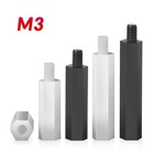 M3 Male-Female Standoff PCB Threaded Spacers Hex Hexagonal Nylon 5mm - 50mm