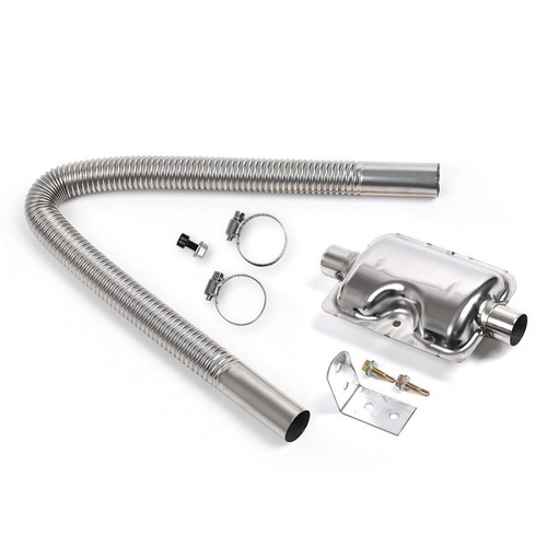 Car Parking Diesels Air Heater Set 23.6" Exhaust Pipe & 0.94" Silencer paUWY
